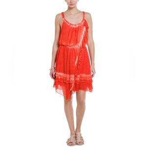 Free People Aphrodite Tye Dye Orange Red Dress Medium